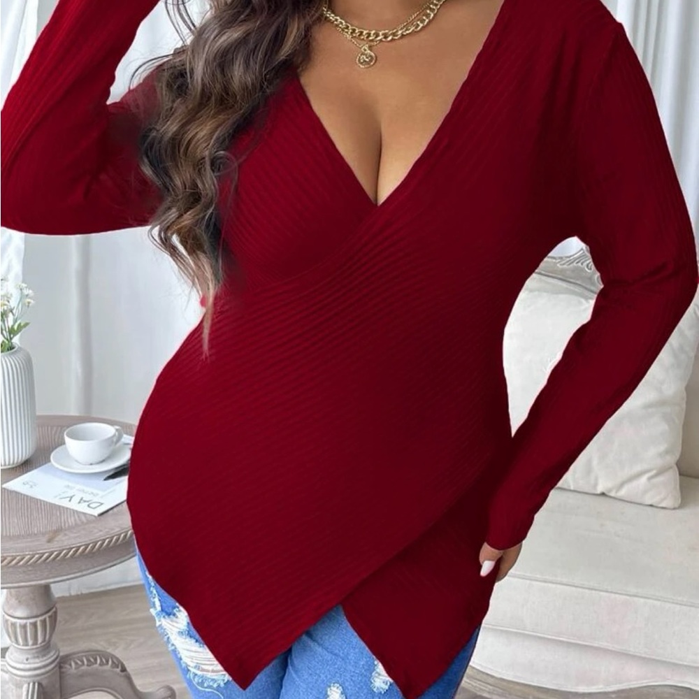 Women’s SHEIN Wrap Cross Top - Size 1XL (14)